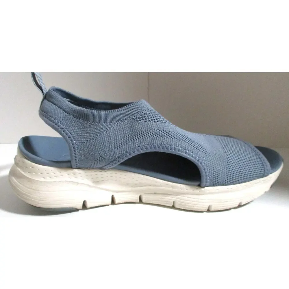 Sketchers Women's Blue Arch Fit Sandals Size 8